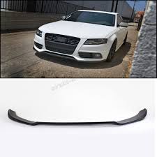 A4 B8 Frp Front Bumper Diffuser Lip For Audi A4 B8 Sline Bumper 2009 2010 2011 2012 Unpainted Black Primer Audi A4 Exterior Accessories Audi