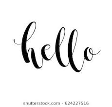 Hello Calligraphy Brush Pen Lettering Isolated On White Background Vector Graphic Hello Hand Drawing Text For Brush Pen Lettering Lettering Calligraphy Hello