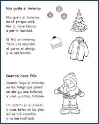 Spanish Poems For Kids Spanish Playground Winter Poems Learning Spanish Spanish Kids