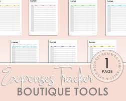 Auto Calculate Online Shop Expenses Tracker Reseller Expenses Etsy Small Business Planner Planner Shop Expense Tracker