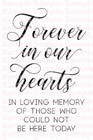Printable Forever In Our Hearts Digital Pdf Download Png Svg Etsy In Loving Memory Quotes Vinyl Signs Silhouette Cameo Machine