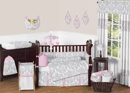 Therefore, we decided to show you beautiful ideas for pink and gray crib bedding sets. Pink Gray And White Elizabeth Baby Bedding 9pc Crib Set By Sweet Jojo Designs Only 81 11