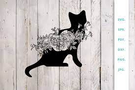 Download Floral Cat Svg Cut File Floral Cat Svg Mandala Cat Svg Papercut Template Floral Cat Svg Flowers Cat Svg Clipart Cricut Silhouette Dxf Png Clip Art Art Collectibles