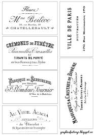 A collection of fairy tales and children's stories in french, with audio. Printable French Typography French Ephemera Vintage Labels