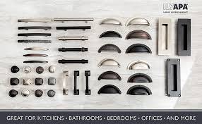 10 pack homdiy brushed nickel cabinet pulls 3 inch kitchen cabinet handles stain steel cabinet hardware for kitchen and bathroom cabinets, 5 inch overall drawer pull. Ilyapa Antique Iron Kitchen Cabinet Knobs 1 1 4 Inch Round Drawer Handles 10 Pack Of Beveled Round Kitchen Cabinet Hardware Amazon Com