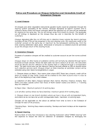 You'll commonly find deposit slips in the bank. Policy And Procedure On Cheque Collection And