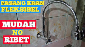 Harga meja cuci piring / wastafel jumbo warna 3 pt. Cara Pasang Kran Wastafel Cuci Piring Kran Fleksibel Youtube