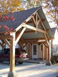 There are tons of carport kits out there that are made with alternative materials like tarp fabric or wood, but they're ultimately more susceptible to uv rays, cold weather, and insects which can eventually damage a stored vehicle. Plans To Build Desk Home Plans Carport Designs Carport Garage Wooden Carports