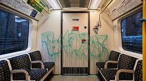Banksy, anonymous british graffiti artist known for his antiauthoritarian art, often done in public places. Banksy S Latest Appears Inside A Train Compartment Gets Removed Hours Later Lifestyle News The Indian Express