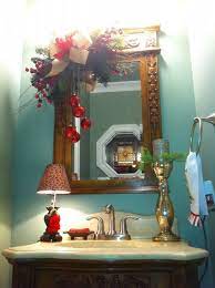 Christmas Bathroom Decor Ideas Christmas Bathroom Decor Christmas Bathroom Christmas Mirror