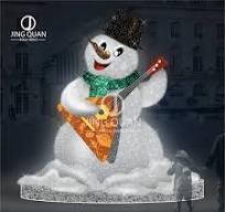 [Hot Item] Happy Snowman Model Motif Lights Giant Winter LED Lighting  Christmas Decorative Ornaments Santa Embellishments