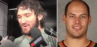 Alex Ovechkin Says Follicly-Challenged Ryan Getzlaf Is Jealous of His Hair 