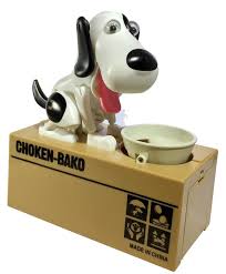 Black And White Robot Dog Happy Puppin Choken Bako Robotic Dog Bank Doggy Coin Bank Money Box White Black Genuine Happy Puppin Choken Bako Robotic Dog Ba Toy Bank Money Box Doggy