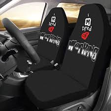 Amazon Com Artsadd Sunflower Daisy Fabric Car Seat Covers Set Of 2 Best Automobile Seats Protector In 2020 Car Seat Cover Sets Carseat Cover Car Seats