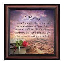 Cherish all of life's memories. In Memory Of Loved One Memorial Gifts Picture Frames Bereavement Gifts For Sympathy Baskets Or Condolence