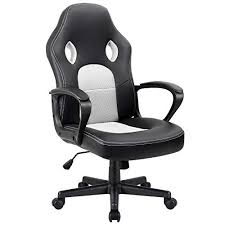 Furmax Office Chair Desk Leather Gaming Chair High Back Ergonomic Adjustable Racing Chair Task Swivel Executive Comput Desk Chair Racing Chair Executive Chair