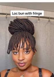 Loc Bun with Fringe: Signature Hairstyle Tutorial