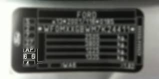 Ford Paint Code Location Where Is My Ford Paint Code Located