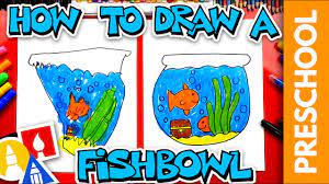 Once the kid learns how to draw a cartoon character, he can then learn to play around mistakes are normal, be prepared that the work of art cannot be impressive the very first day. How To Draw A Fishbowl Preschool Youtube
