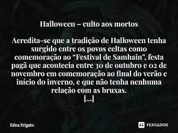 Halloween Culto Aos Mortos Edna Frigato