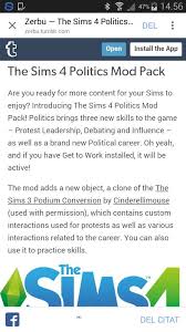Why does the sims 4 disable mods after an update? New Mod Politics Career Sims Amino