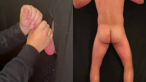 Real Blonde College Girl Gloryhole- receives incredible blowjob from a mystery man in a dorm