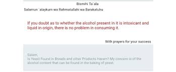 Some scholars say it is haraam and some say it is not. Is Yeast Found In Breads And Other Products Haram Jurisprudence Laws Shiachat Com