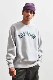 Champion Plaid Fill Logo Reverse Weave Crew Neck Sweatshirt Ao Nỉ Nam