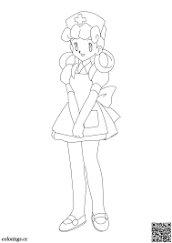 You can have it any color and a variety of sizes are available when you. Nurse Joy Coloring Pages Pokemon Coloring Pages Colorings Cc