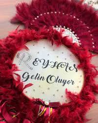 Reyhan Hanim Icin Gelin Tefi Ve Tasli Gelin Yelpazesi Gelin Instagram Kina