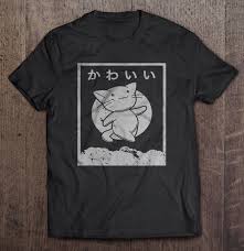Get your favorite anime clothing & other merchandise here! Retro Kawaii Cat Anime T Shirts Teeherivar