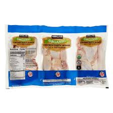 Costco sells their 10 pound pack of frozen chicken wings for $24.99. Kirkland Signature Organic Chicken Party Wings 3 69 Lb 19 93 Grocery By Box