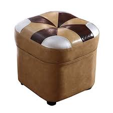 Amazing gallery of interior design and decorating ideas of leather stools in bedrooms, living rooms, dining rooms, kitchens. Black Creative Round Modern Small Faux Leather Stool Shoes Stool Sofa Pier Furniture Home Urbytus Com