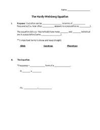 This is the currently selected item. Hardy Weinberg Equation Ptc Taste Test And Practice Problems Activity