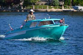 1959 17 Dorsett Catalina Classic Wooden Boats River Fishing Boat Classic Boats