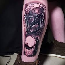 Nick Mccurdy Tattoo Artist On Instagram Wow Such Fun Very Excite Mandalorian Piece To Wrap Up 2019 Alch Tattoos Mandalorian Tattoo Tattoo Artists