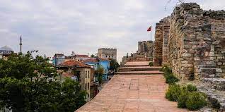 Istanbul city walls self guided istanbul turkey. Istanbul City Walls Of Constantinople Self Guided Walk Map