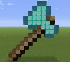 In minecraft, however, they also make a great building material since they're so tough. Diamond Axe Blueprints For Minecraft Houses Castles Towers And More Grabcraft