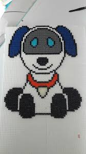 Perle Hama Robot Chien Perles Hama Chien Robot Point De Croix