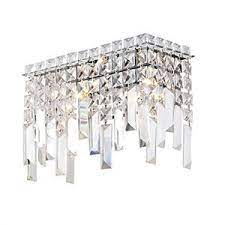 luxuriant crystal wall lights with 2 lights appliques murales art deco eclairage mural parement mural