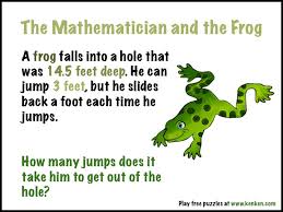 Math isn't on everyone's list of favorite subjects, but even if it's not your kids' favorite subject, you can help them learn to enjoy it a little more with a few online games. Fun With Frogs A Puzzle From The Kenken Website Announce University Of Nebraska Lincoln