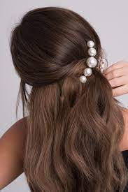 Pearl Hair Jaw Hair Clip Clip Hairstyles Hair Styles Half Up Hair
