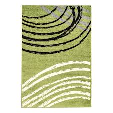 Viele teppiche unserer manufaktur in nepal werden aus hochlandwolle aus der himalayaregion hergestellt. Teppich Mit Bogen Muster Moda 1724 Grun Flachflor Kurzflor Glanzgarn Bogen Halbkreise Wohnzimmer Modern Wohn Teppich Laeufer Grun Schwarz Creme