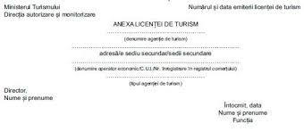 65 din 10 iunie 2013 pentru aprobarea normelor metodologice privind eliberarea certificatelor de clasificare a structurilor de primire turistice cu funcțiuni de cazare și alimentație publică, a licențelor și brevetelor de turism. Macheta Anexei LicenÈei De Turism Ordin 1179 2018 Lege5 Ro