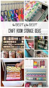 Applying a few (or all) of these brilliant craft room storage ideas w… Craft Room Storage And Organization Ideas Craft Remedy Craft Room Storage Craft Organization Sewing Room Organization