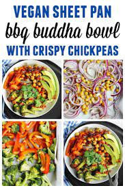 Easy Vegan Bbq Chickpea Veggie Rice Bowl Rhubarbarians Recipe Rice Recipes For Dinner Veggie Rice Bowl Vegan Bbq