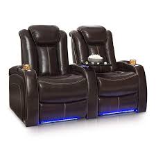 Seatcraft Delta Home Theater Seating Leather Power Recline Powered Headrests And Built In Soundshaker Row Home Theater Seating Theater Seating Leather Seat
