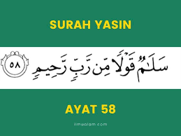 Mereka tidak mengalihkan pandangannya kepada sesuatu pun selama. Kelebihan Surah Yasin Ayat 58 Untuk Hajat Dimakbulkan Allah