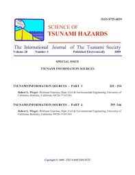 Congratulations, you've found what you are looking tourist does tsumani to brazilian freak ? Volume 28 No 4 2009 Tsunami Society International