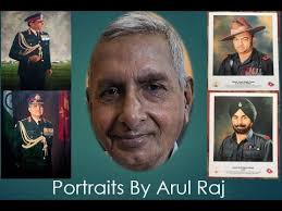 Lt Col Arul Raj, Military artist & painter.